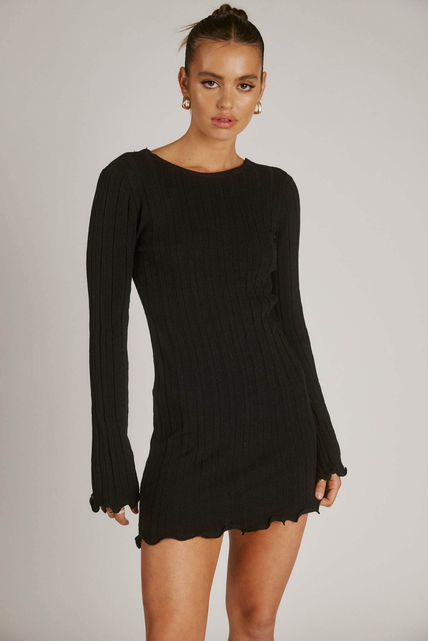 Baha Mini Dress- Black – White Haven