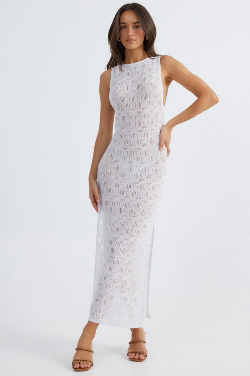 Aelia Maxi Dress- White