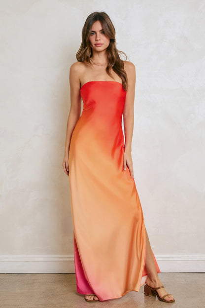 Radiance Ombre Strapless Dress