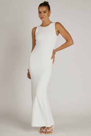 Zariah Reversible Dress- White
