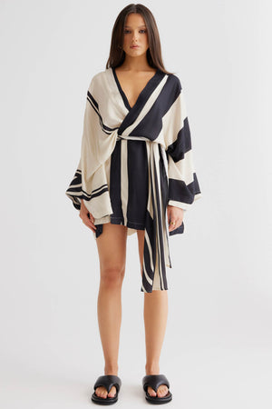 Alba Wrap Dress- Black