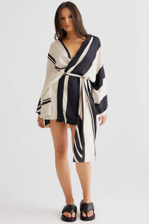 Alba Wrap Dress- Black