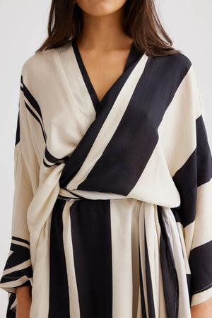 Alba Wrap Dress- Black