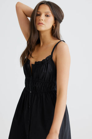 Isabella Mini Dress- Black