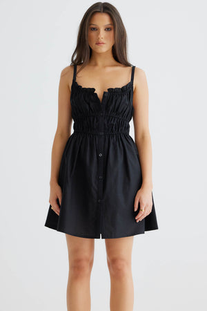 Isabella Mini Dress- Black