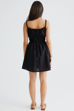 Isabella Mini Dress- Black