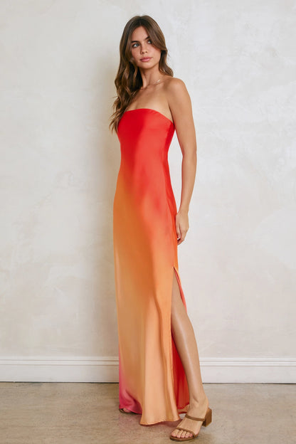 Radiance Ombre Strapless Dress