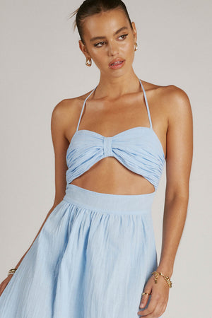 Boat Mini Dress- Blue