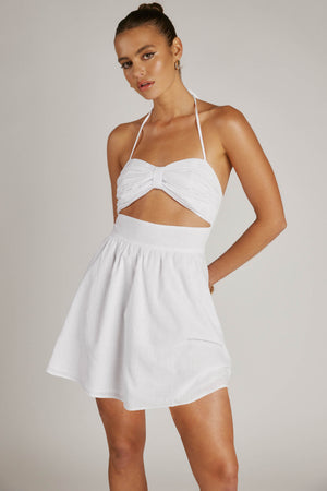 Boat Mini Dress- White