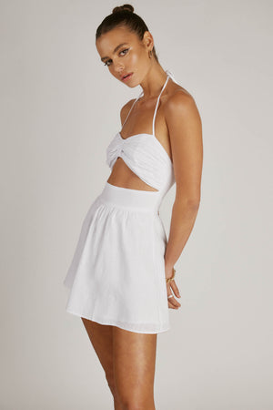 Boat Mini Dress- White