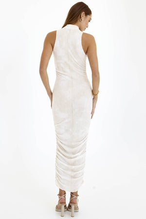 Aella Maxi Dress- Cream Marble