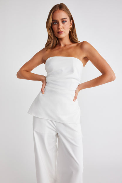 Mimi Longline top-White