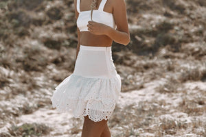 Flo Mini Skirt - Off White