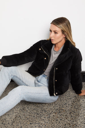 Khloe Corduroy Puffer Jacket