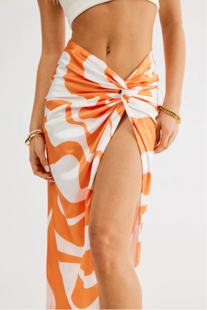 Kai Skirt- Orange Swirl