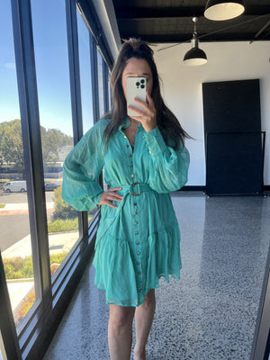 Harper Dress- Blue