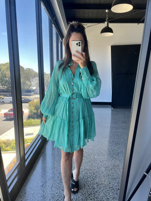Harper Dress- Blue